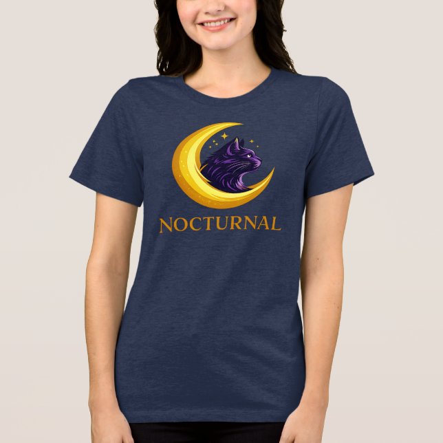 Camiseta arte de gato preto (Frente)