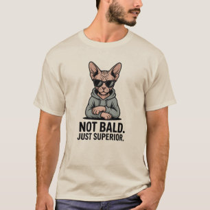 Camiseta Arte de Gato Sphynx Superior com Atitude Sarcástic