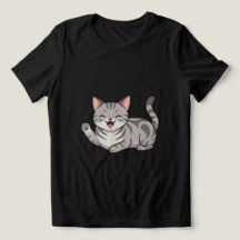 Arte de Gato Tabby de Desenho Animado Fofo Acenand