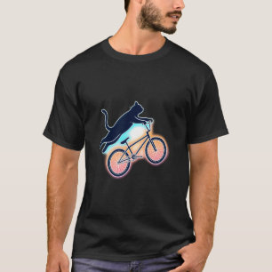 Camiseta Arte de Gato Voador Divertido e Legal Andando de B