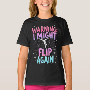 Camiseta Arte de Ginástica Fofa para Meninas, Crianças, Mul