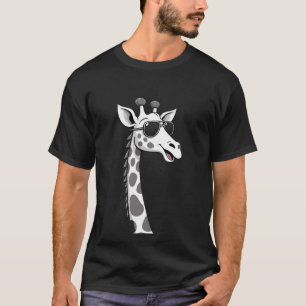 Camiseta Arte de Girafa Legal Para Homens Mulheres Crianças