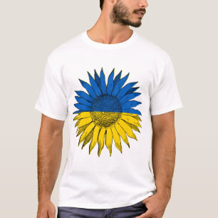 Camiseta Arte de Girassol Ucraniana