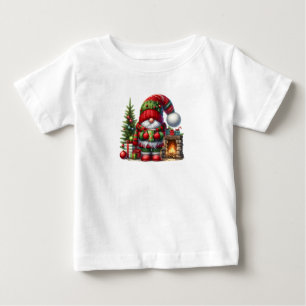 Camiseta Arte de Gnome de Natal Aconchegante – Festa de Fim