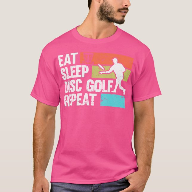 Camiseta Arte De Golfe De Disco Engraçado Para Golf Player (Frente)