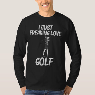 Camiseta Arte de golfe legal para homens e mulheres clube d