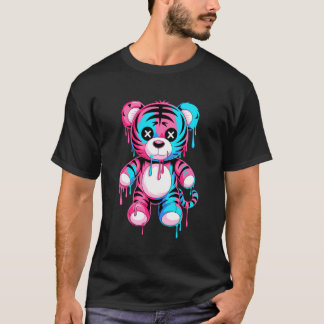 Camiseta Arte de Grafite Derretendo Tigre Tigres