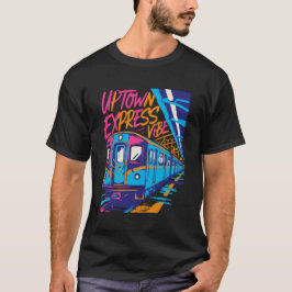 Camiseta Arte de Grafite do Metrô Uptown Express