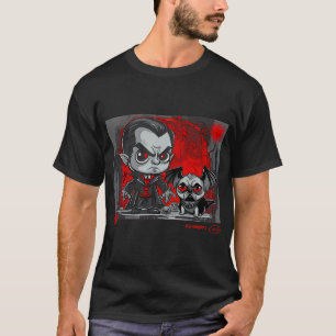 Camiseta Arte de Grafite Pug e Drácula 9