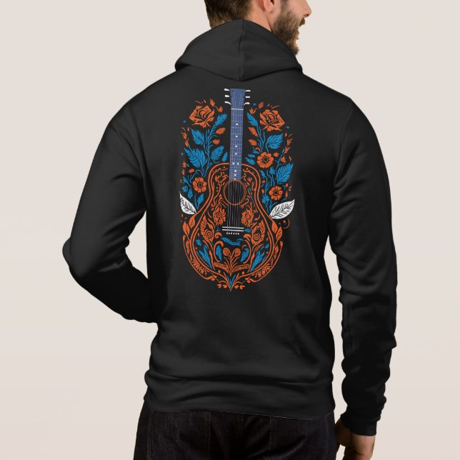 Camiseta Arte de Guitarra do País (Verso)
