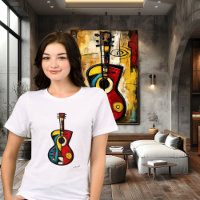 Arte de Guitarra Expressionista Abstrata – Música