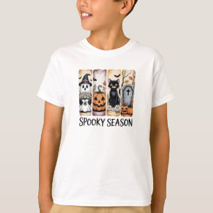 Camiseta Arte de Halloween da Temporada Assustadora