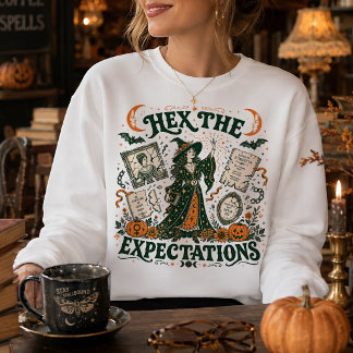 Camiseta Arte de Halloween Feminista Bruxas Amaldiçoam as E