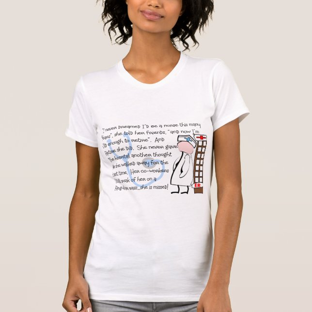 Camiseta "Arte de história da enfermeira (Frente)