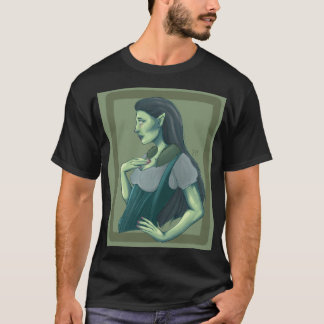 Camiseta Arte de Histórias em Quadrinhos do Zombie Elf Fant