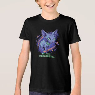 Camiseta Arte de Humor de Gato Sphynx Alien