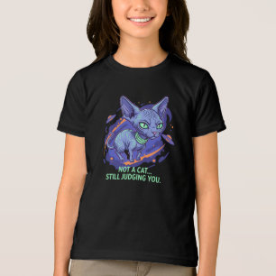 Camiseta Arte de Humor de Gato Sphynx Alienígena de Ficção