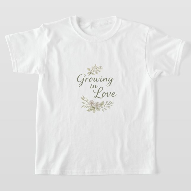 Camiseta Arte de IA de folhas verdes (Postura )