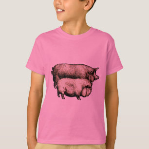 Camiseta Arte de Ilustração Anterior de País de Fazenda de