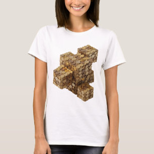 Camiseta Arte de impressão de moda ABSTRACTA Prata Limpa