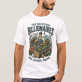 Camiseta Arte de Jardim Bilionários do Quintal