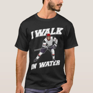 Camiseta Arte de jogador de hóquei no gelo legal para homen
