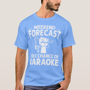 Camiseta Arte de Karaoke Legal para Homens e Mulheres Micro
