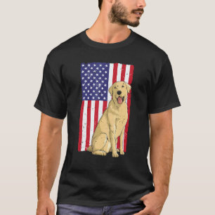 Camiseta Arte de Labrador Amarelo Legal Para Homens Mulhere