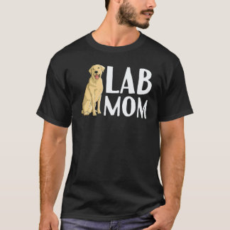 Camiseta Arte de Labrador Fofa para Mulheres Mãe Labrador R