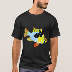 Camiseta Arte de Letra de Pai Pescador