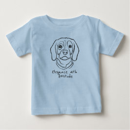Camiseta Arte de Linha Beagle, Elegância com Atitude