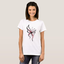 Arte de Linha de Borboleta Elegante