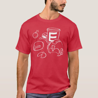 Camiseta Arte de Linha do MEGA Man A amigos