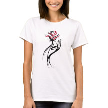 Arte de Linha Flor e Mão