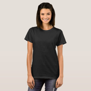 Camiseta Arte de Linha Minimalista Coração Mãos Design Esté