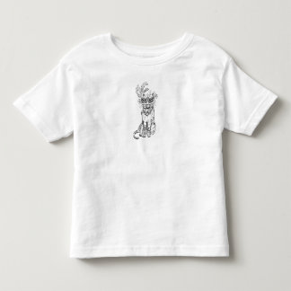 Camiseta Arte de linha preta de gato mascarado de Halloween