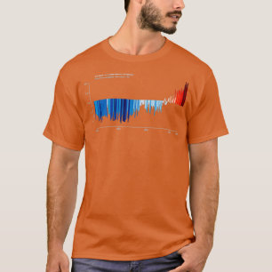 Camiseta Arte de listras aquecidas