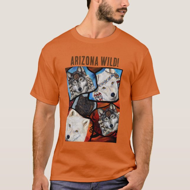 CAMISETA ARTE DE LOBO (Frente)