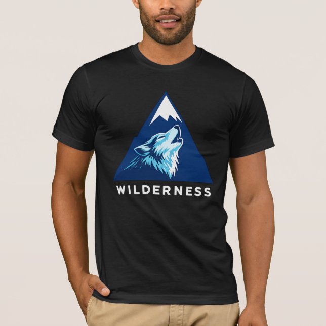 Camiseta arte de lobo (Frente)
