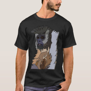 Camiseta Arte de Macaco Capuchinho