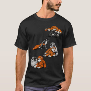 Camiseta Arte de Macaco Fofo do Zoológico Infantil