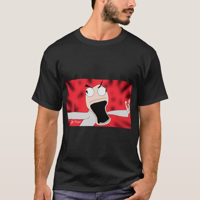 Camiseta arte de marionete desencaixada (Frente)