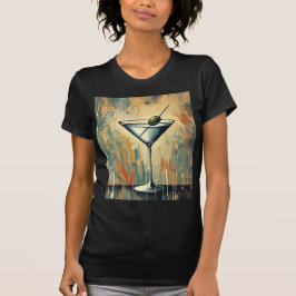 Camiseta Arte de Martini em Mídia Mista do Meio do Século