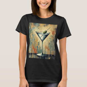 Camiseta Arte de Martini em Mídia Mista do Meio do Século