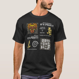 Camiseta Arte de Máscara Tribal com Símbolos Antigos - Étni