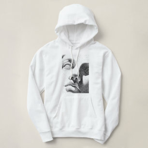 Camiseta Arte de Matriz de Pontos: Face de Mármore Clássica