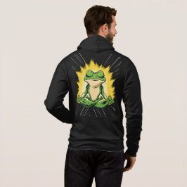 Camiseta Arte de Meditação do Sapo Zen Super Saiyan Glow