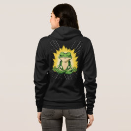 Camiseta Arte de Meditação do Sapo Zen Super Saiyan Glow