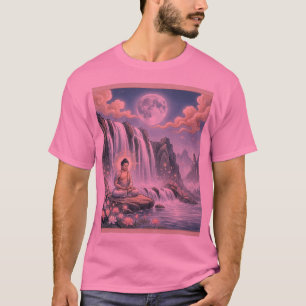 Camiseta Arte de Meditação Gautam Buddh - Dhamma Pacífico I
