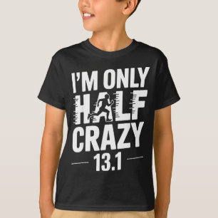 Camiseta Arte de Meia Maratona para Homens Mulheres 13.1 Me